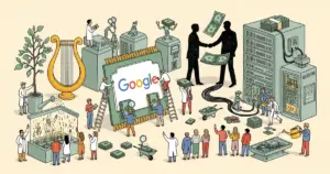 Editorial illustration for: Apollo and Blackstone Are Buying $36 Billion in Google Chips for Anthropic