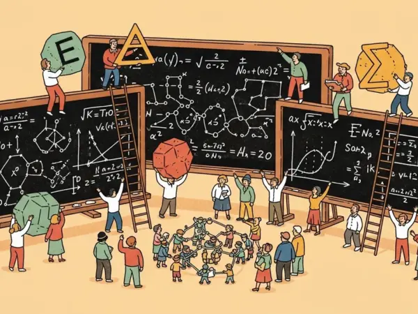 Editorial illustration for: LeanMarathon: A Multi-Agent System Formalizes Four Erdős Problems in Lean