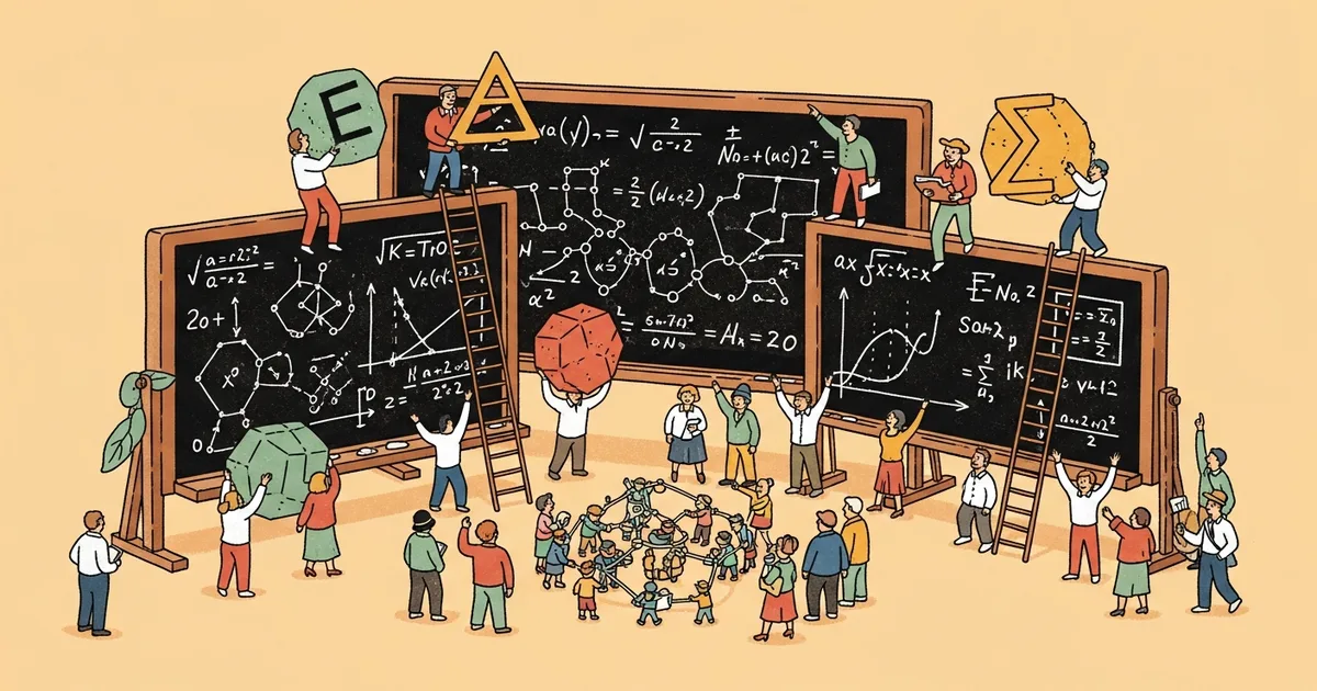 Editorial illustration for: LeanMarathon: A Multi-Agent System Formalizes Four Erdős Problems in Lean