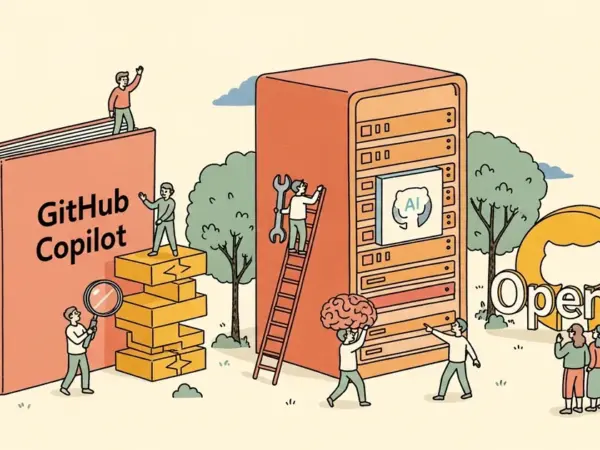 Editorial illustration for: Microsoft Built Its Own AI to Replace OpenAI Inside GitHub Copilot