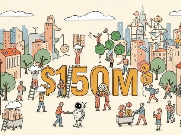 Editorial illustration for: OpenAI Launches a Partner Network With $150 Million to Drive Enterprise Adoption
