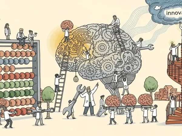 Editorial illustration for: Sakana AI Opens a Recursive Self-Improvement Lab to Skip the Compute Race