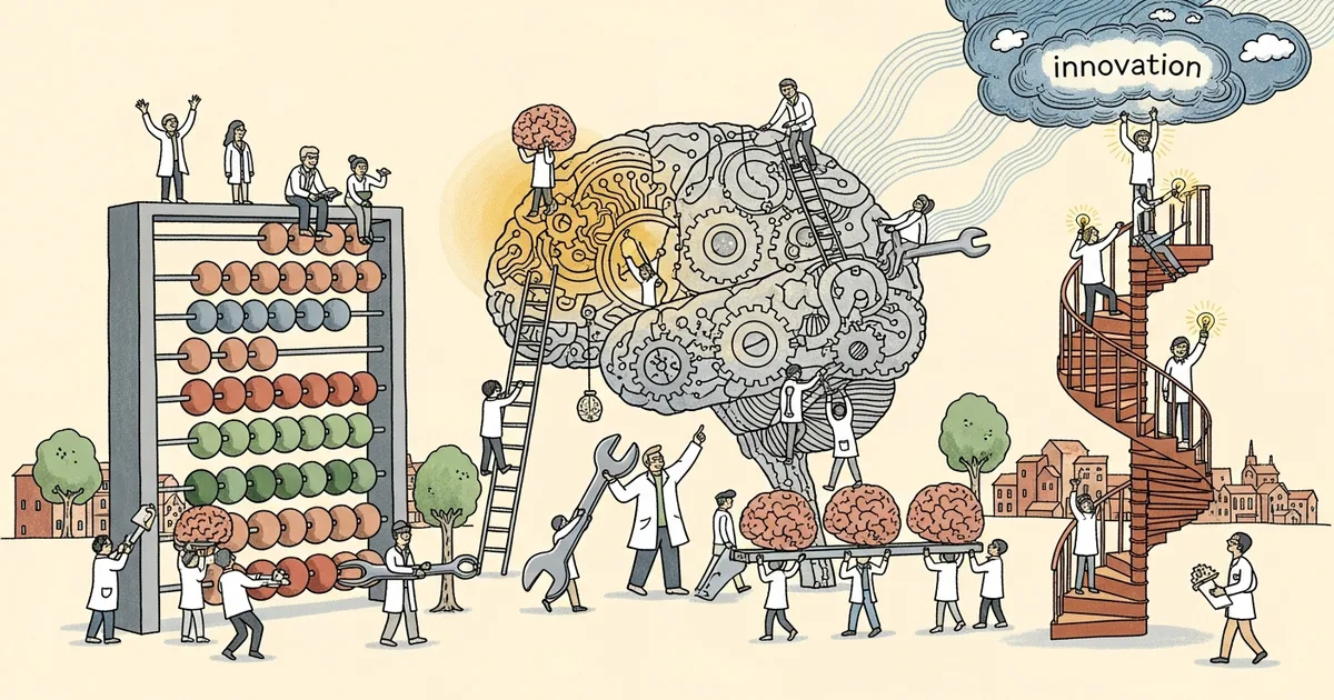 Editorial illustration for: Sakana AI Opens a Recursive Self-Improvement Lab to Skip the Compute Race