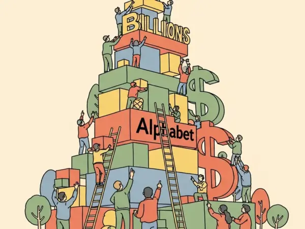 Editorial illustration for: Alphabet Lifts 2026 Capex Guidance to as Much as $205 Billion