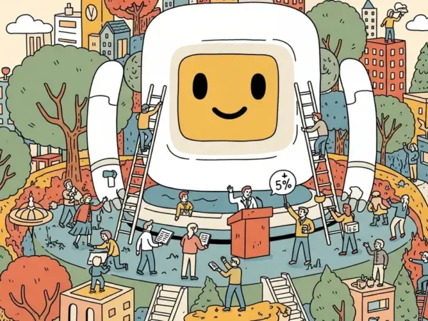 Editorial illustration for: Altman Calls for US-Led AI Safety Forum, Floats 5% Government Stake