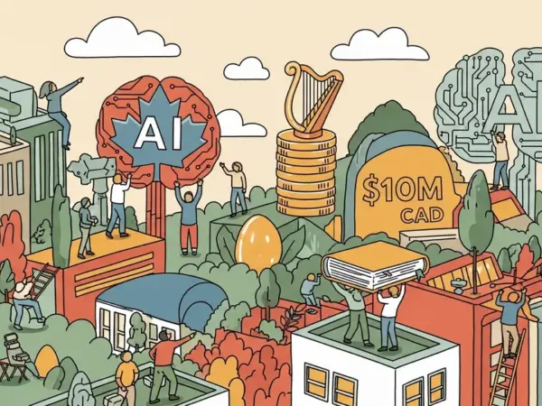 Editorial illustration for: Anthropic Commits $10M CAD to Canadian AI Research Institutes
