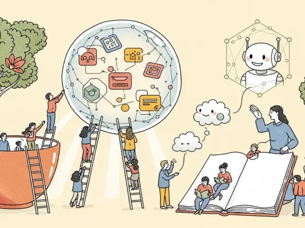 Editorial illustration for: OpenAI's Brockman Envisions an 'Almost No Interface' AI Future