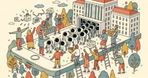 Editorial illustration for: China Just Forced 345 Million People to Say Goodbye to Their AI Companions — The World's First AI