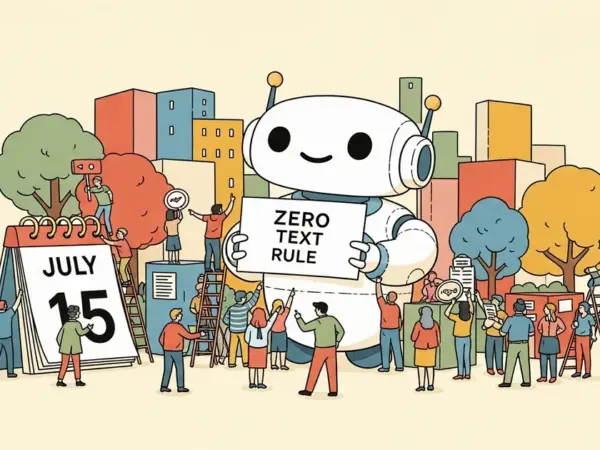 Editorial illustration for: China's AI Companion Rules Take Effect July 15: What They Actually Ban