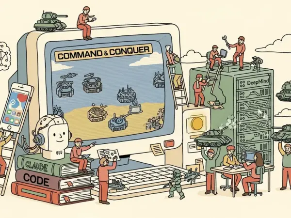 Editorial illustration for: Google DeepMind Dev Ports Command & Conquer to iOS With Claude Code
