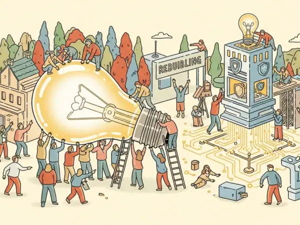 Editorial illustration for: Glow Exits Stealth at $1.2B to Rebuild Endpoint Security for AI