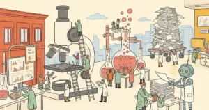 Editorial illustration for: OpenAI Field Report: AI Agents Shift Scientists From Coding to Verification