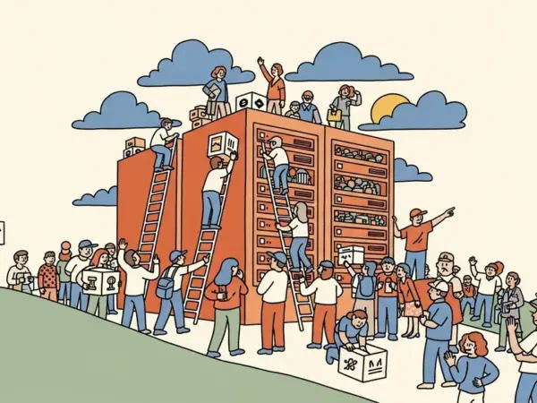 Editorial illustration for: Oracle Is Firing 30,000 People to Fund a $500 Billion AI Buildout — The Largest AI-Driven Layoff