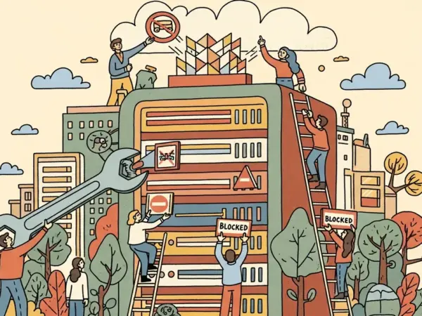 Editorial illustration for: Patreon Starts Actively Blocking AI Training Bots via Cloudflare