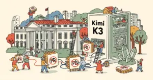 Editorial illustration for: White House Says Moonshot Used Banned Nvidia Chips to Build Kimi K3