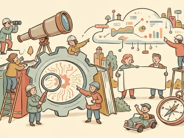 Editorial illustration for: Dario Amodei Proposes 'Pacing the Frontier' With Independent Safety Evaluators