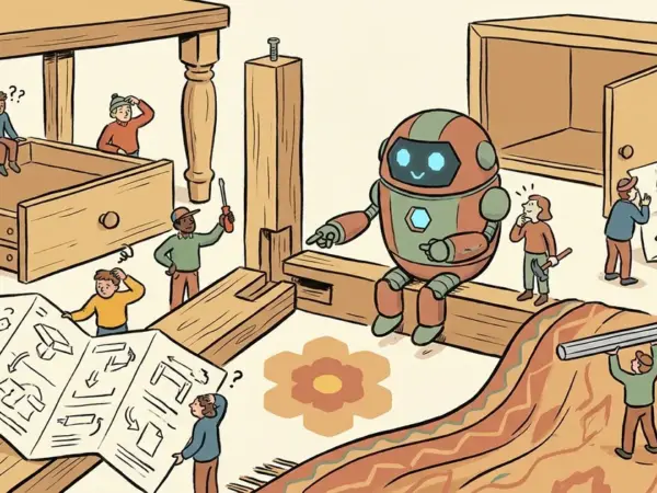 Editorial illustration for: GPT-6 Astra Can Spot Exactly Where You Went Wrong Assembling IKEA Furniture