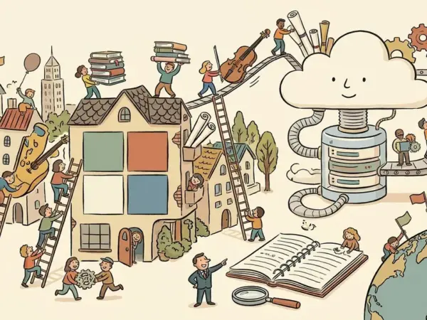 Editorial illustration for: Microsoft Exec Called AI Scraping 'the Largest Theft of Labor in Human History,' Filings Show