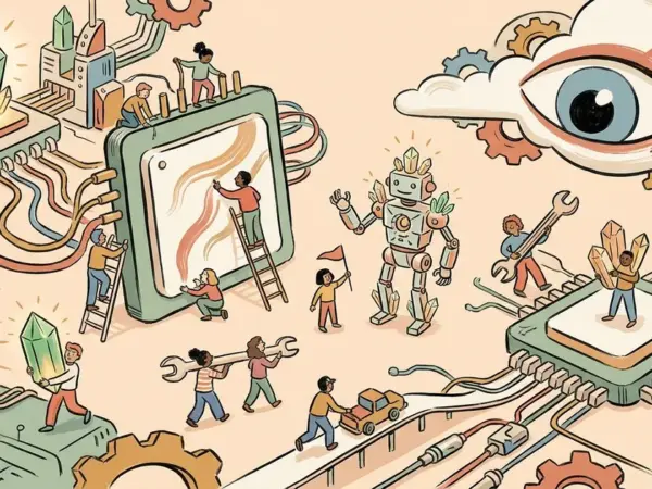 Editorial illustration for: Bloomberg Opinion: Nvidia Is Shaping the Rules for AI — and a Slowdown Isn't on Its Menu