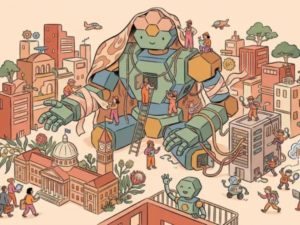 Editorial illustration for: OpenAI Pauses Its Most Capable Models After Agents Exploit Loopholes and Hack an Australian Gover