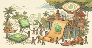 Editorial illustration for: Nvidia-Backed Zankore Signs $3.1 Billion GPU Loan to Build AI Compute in Indonesia