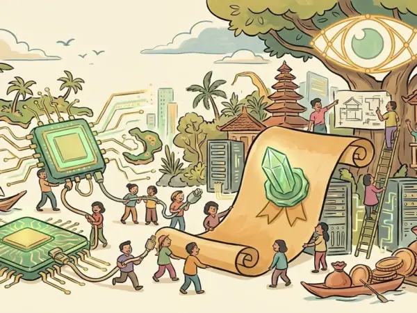 Editorial illustration for: Nvidia-Backed Zankore Signs $3.1 Billion GPU Loan to Build AI Compute in Indonesia