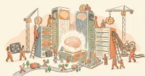 Editorial illustration for: AI Data Centers Cost Billions to Build. This Is Why