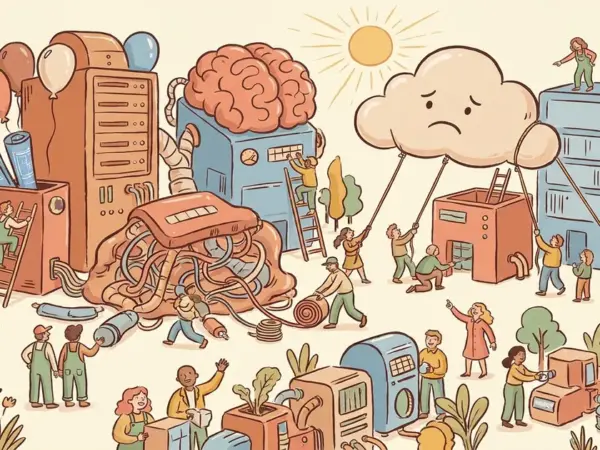 Editorial illustration for: Amazon Scales Back Nova AI Models After Sustained Underperformance