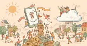 Editorial illustration for: Former Plaud exec raises $26M for AI app that listens to you in the background