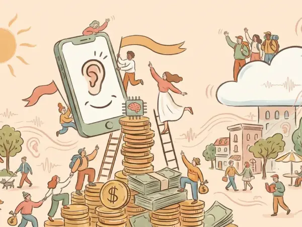 Editorial illustration for: Former Plaud exec raises $26M for AI app that listens to you in the background