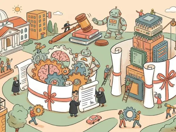 Editorial illustration for: Anthropic Pitches a Bill That Could Let Courts Block AI Model Releases