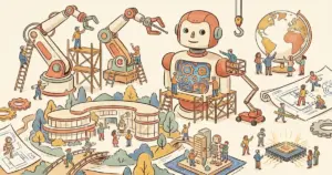 Editorial illustration for: DeepSeek Backs Ex-Tencent AI Scientist’s $400 Million Robot Lab