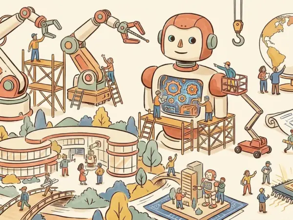 Editorial illustration for: DeepSeek Backs Ex-Tencent AI Scientist’s $400 Million Robot Lab