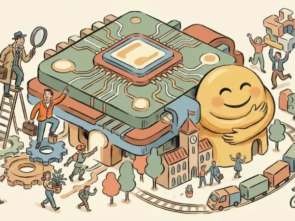 Editorial illustration for: US Antitrust Regulators Are Scrutinizing Nvidia's $12.9 Billion Hugging Face Deal