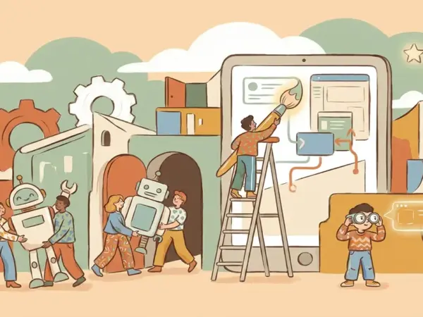 Editorial illustration for: Google Opens Android Studio to Third-Party AI Agents, Unveils New Gemini APIs and Smart Glasses