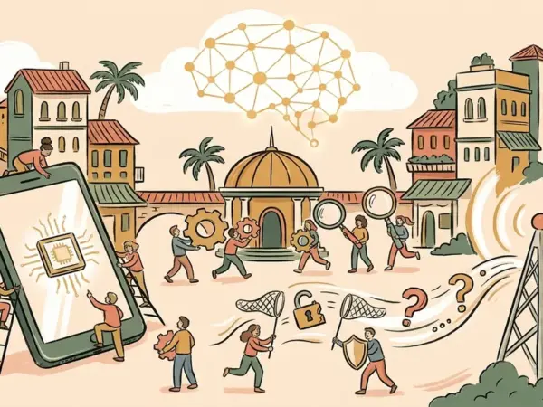 Editorial illustration for: Google DeepMind and Singapore's GovTech Build an On-Device AI Model to Catch Scams