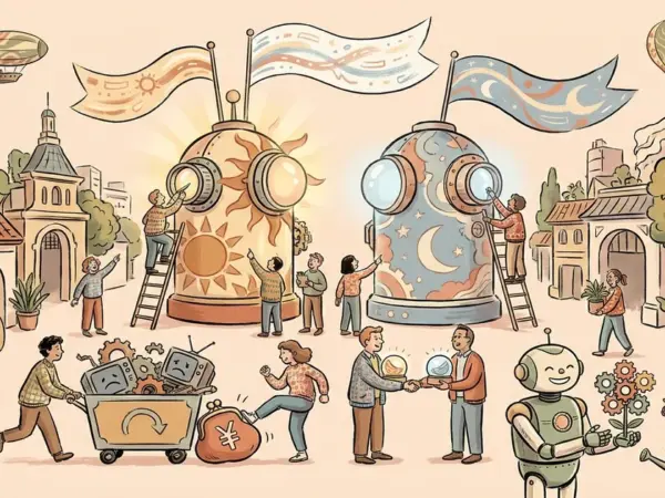 Editorial illustration for: OpenAI Launches GPT-6 Sol and Luna, Claims Half the Errors at Half the Price