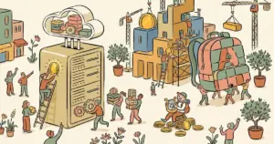 Editorial illustration for: Lambda Raises Up to $4 Billion Pre-IPO — With $35 Billion of Its Backlog Riding on Anthropic