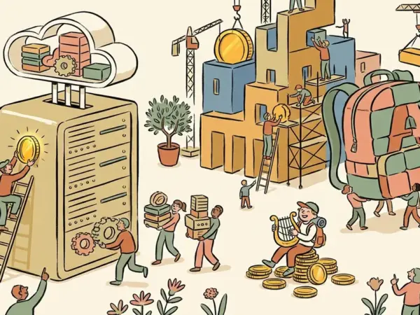 Editorial illustration for: Lambda Raises Up to $4 Billion Pre-IPO — With $35 Billion of Its Backlog Riding on Anthropic