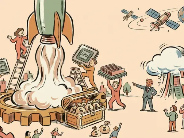 Editorial illustration for: SpaceX Closes $40 Billion GPU Debt Deal, Musk Warns of Neocloud Shakeout