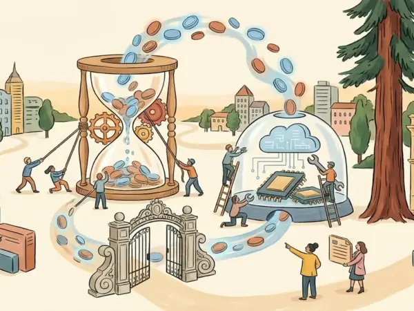 Editorial illustration for: Stanford and Berkeley's TokenGate Cuts Long-Context LLM Prefill Time Up to 11.3x